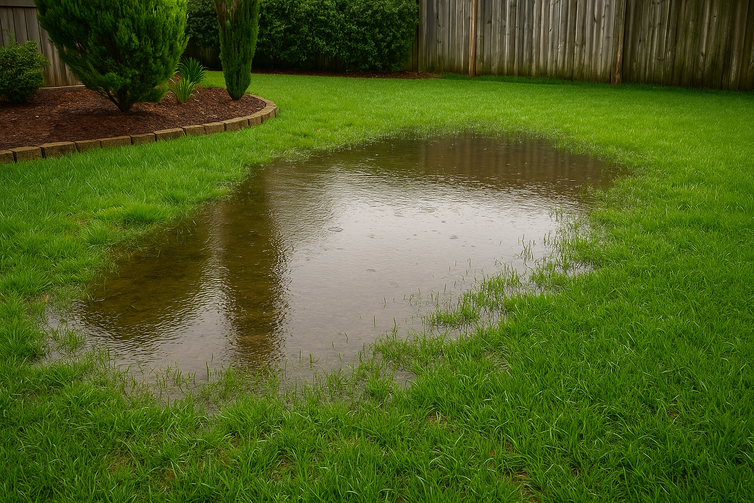 yard drainage solutions Georgia, standing water in yard, landscape grading Paulding County, Brooks Landscaping, The Dirt Doctor, water pooling near foundation, erosion control Dallas GA, French drain installation Hiram GA, lawn drainage expert Georgia, soggy yard fix