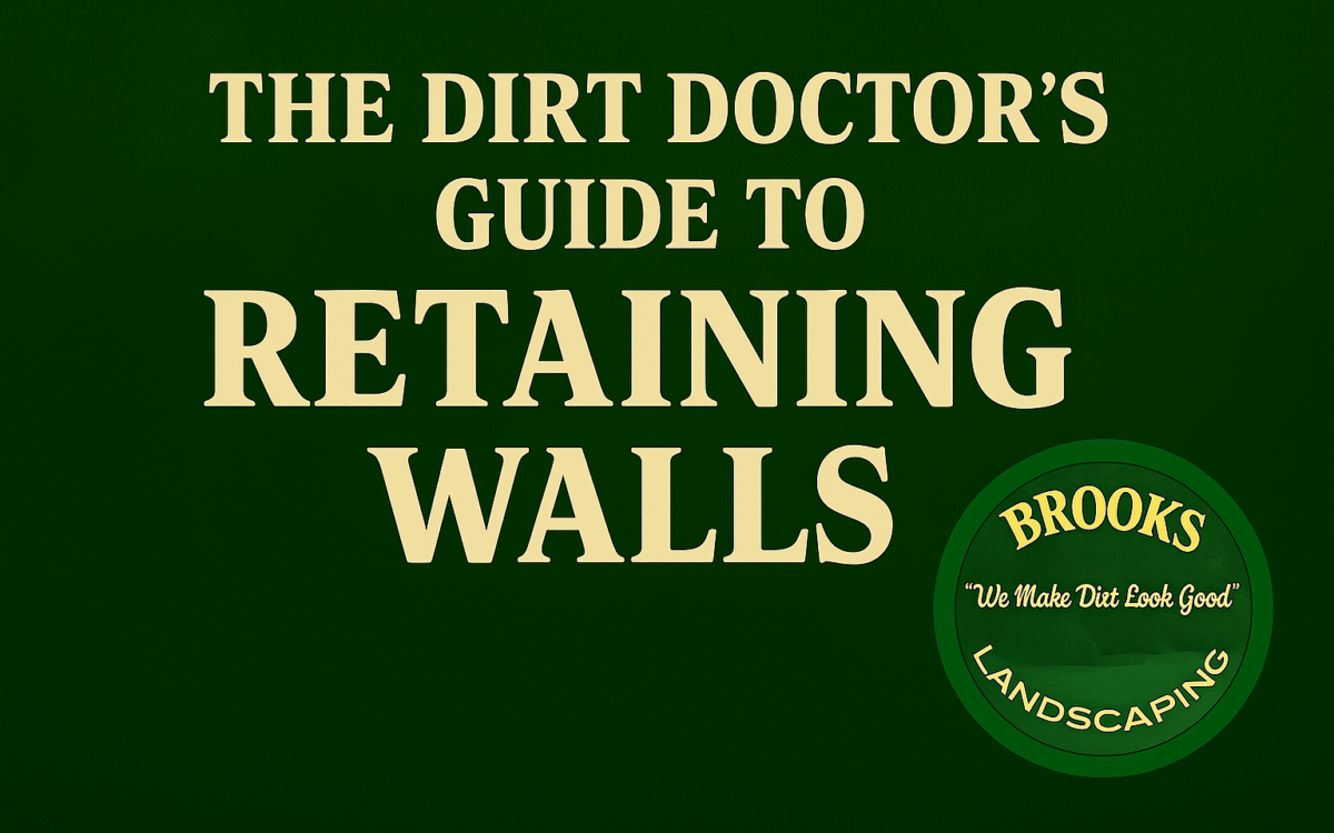 etaining wall installation Georgia, erosion control retaining wall, yard slope repair, Brooks Landscaping retaining walls, The Dirt Doctor, landscape wall contractor Dallas GA, prevent yard erosion, Georgia retaining wall builder, winter retaining wall quote, backyard terracing, drainage retaining wall solutions, structural yard support Georgia