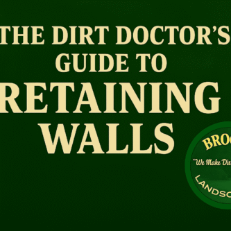 etaining wall installation Georgia, erosion control retaining wall, yard slope repair, Brooks Landscaping retaining walls, The Dirt Doctor, landscape wall contractor Dallas GA, prevent yard erosion, Georgia retaining wall builder, winter retaining wall quote, backyard terracing, drainage retaining wall solutions, structural yard support Georgia