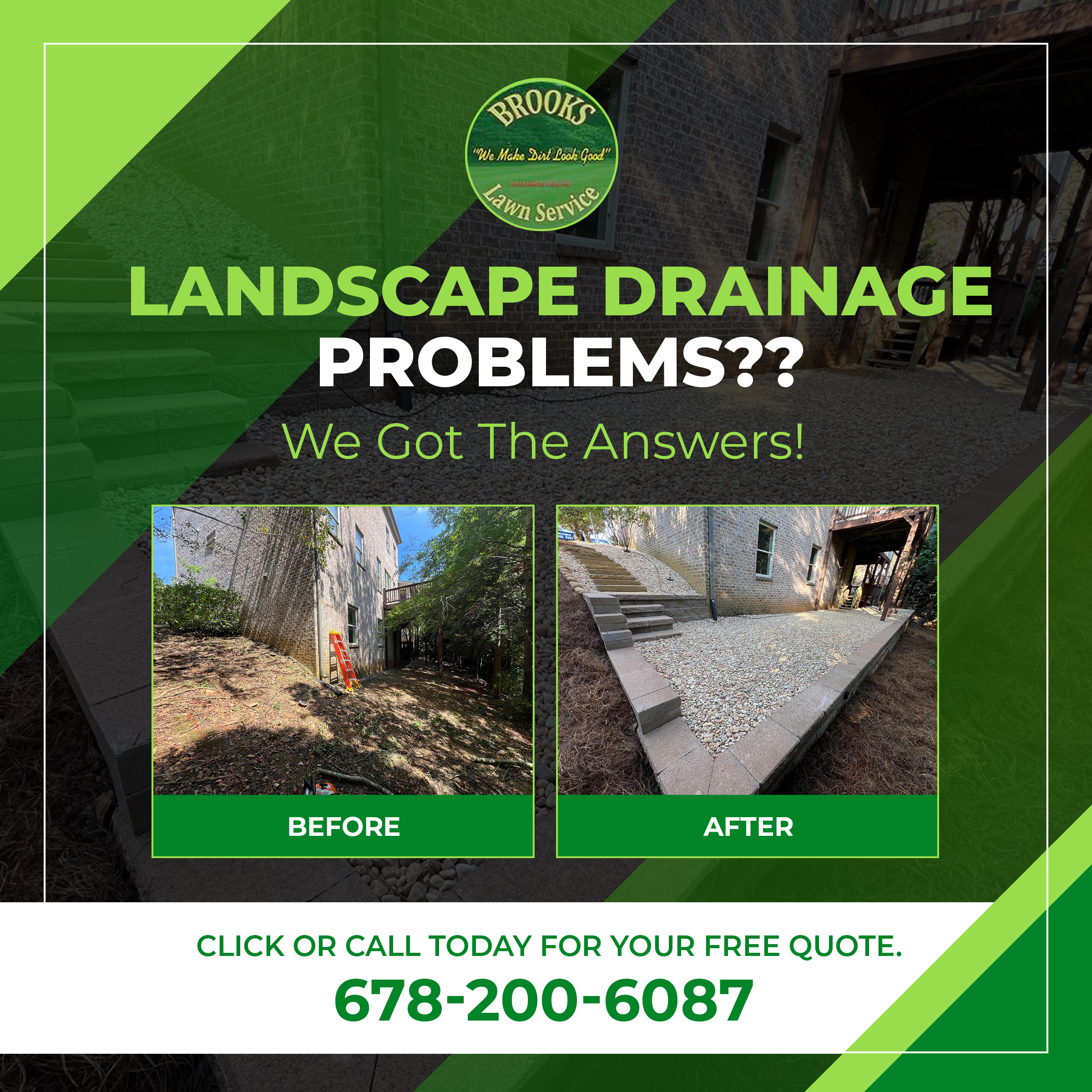 retaining wall installation Georgia, erosion control retaining wall, yard slope repair, Brooks Landscaping retaining walls, The Dirt Doctor, landscape wall contractor Dallas GA, prevent yard erosion, Georgia retaining wall builder, winter retaining wall quote, backyard terracing, drainage retaining wall solutions, structural yard support Georgia