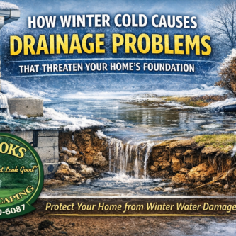 Winter cold in Georgia worsens landscape drainage issues near foundations. Brooks Landscaping helps Paulding County homeowners prevent water damage year-round. Winter cold can cause landscape drainage problems that threaten your home’s foundation. Learn how Brooks Landscaping protects homeowners with proven drainage solutions.